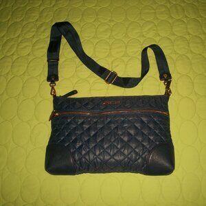 Mz Wallace Women's Dark Blue Quilted Crosby Crossbody Bag
